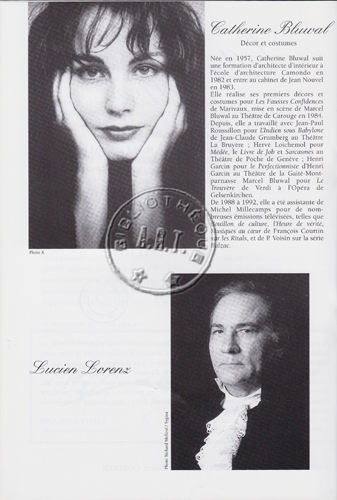 Les programmes de Théatre de l\